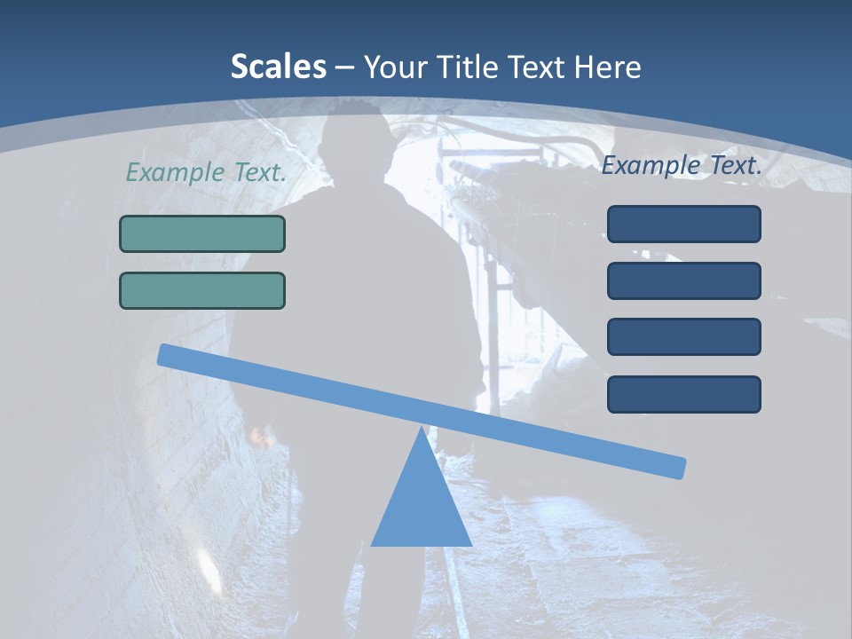 People Mine Dark PowerPoint Template