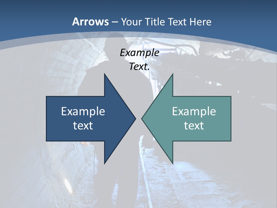 People Mine Dark PowerPoint Template