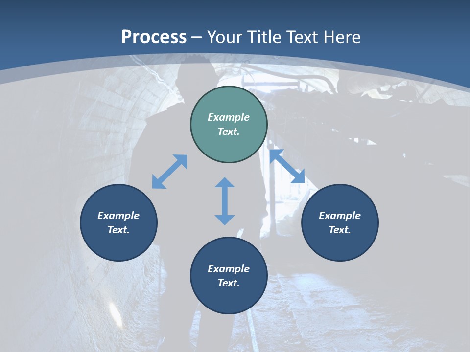 People Mine Dark PowerPoint Template