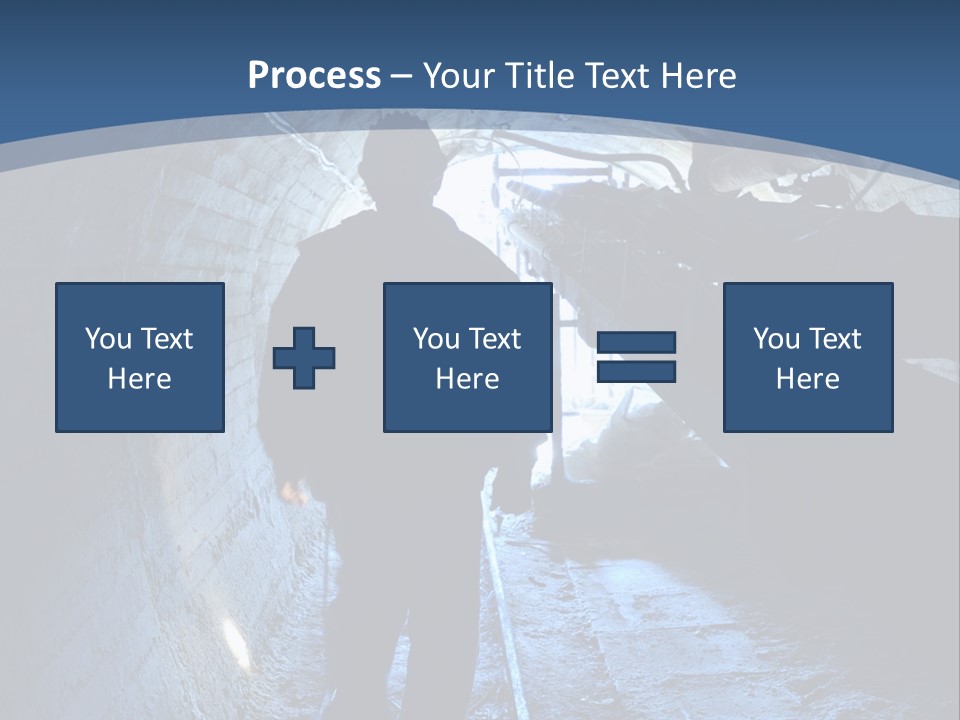 People Mine Dark PowerPoint Template