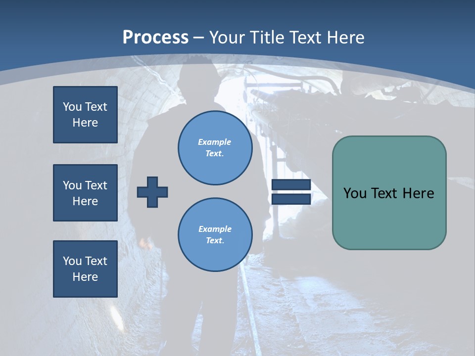 People Mine Dark PowerPoint Template
