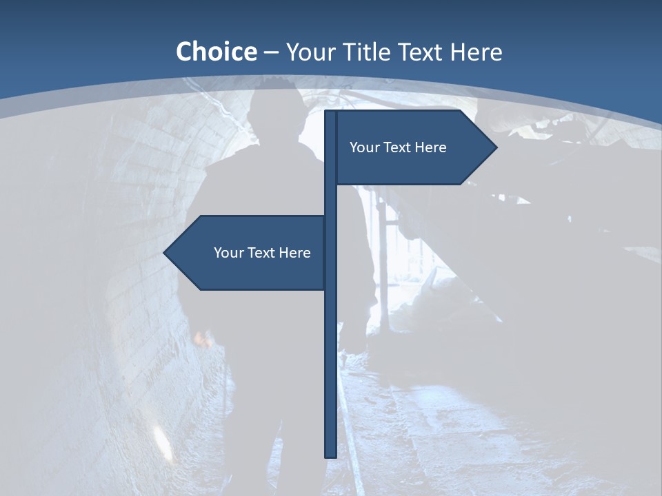 People Mine Dark PowerPoint Template