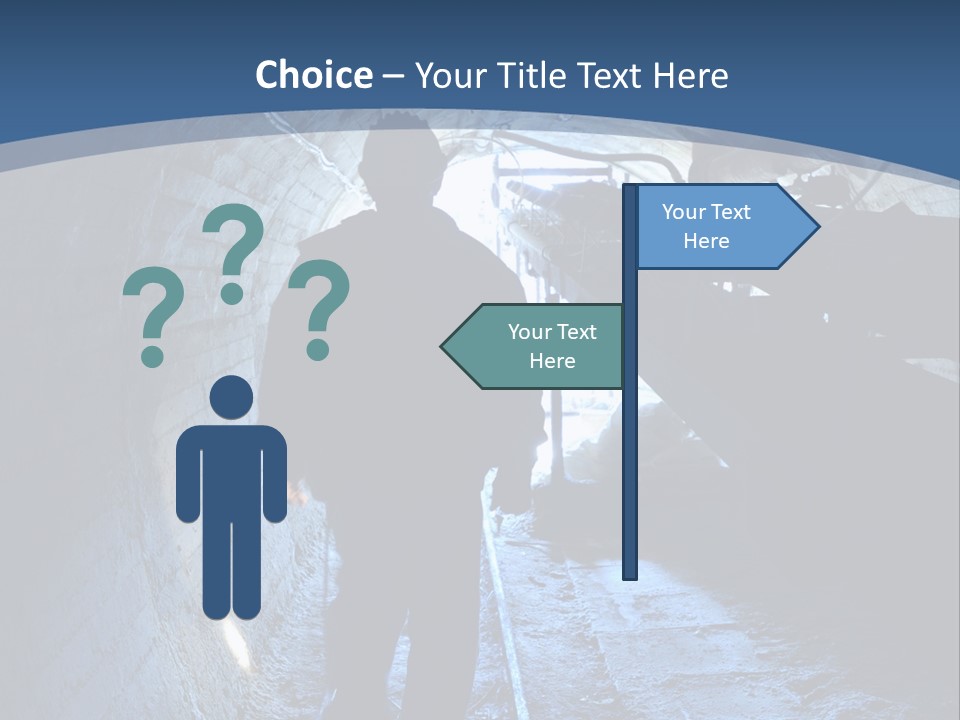 People Mine Dark PowerPoint Template