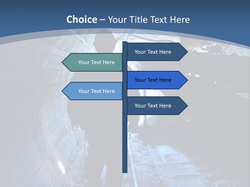 People Mine Dark PowerPoint Template
