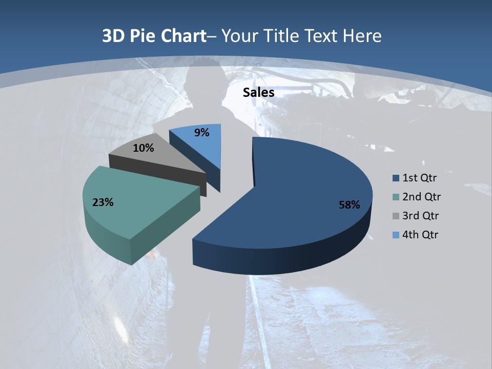 People Mine Dark PowerPoint Template