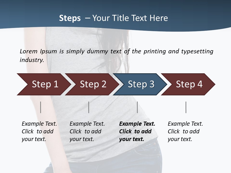 Adult Girl Skin PowerPoint Template