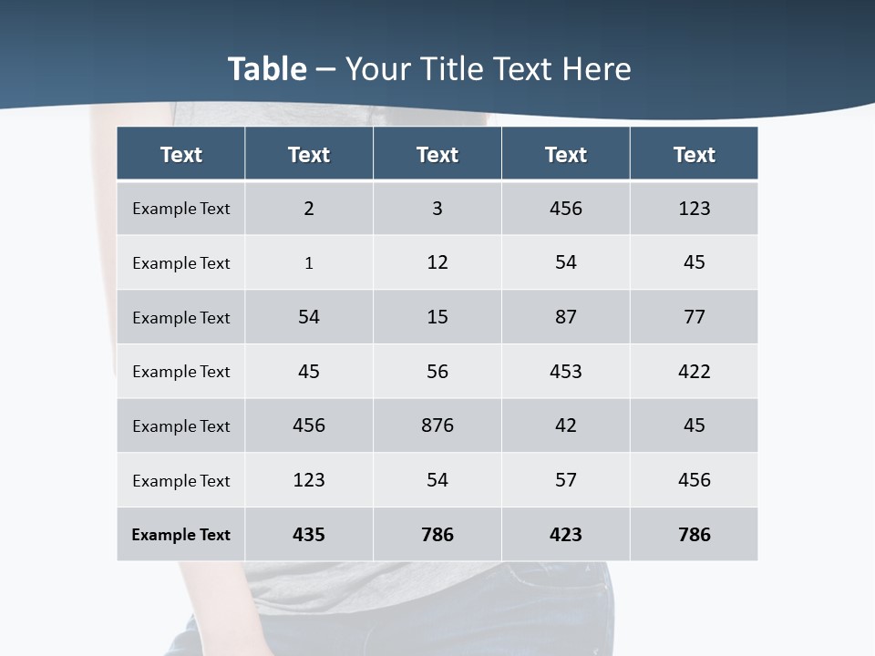 Adult Girl Skin PowerPoint Template