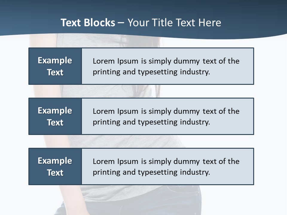 Adult Girl Skin PowerPoint Template
