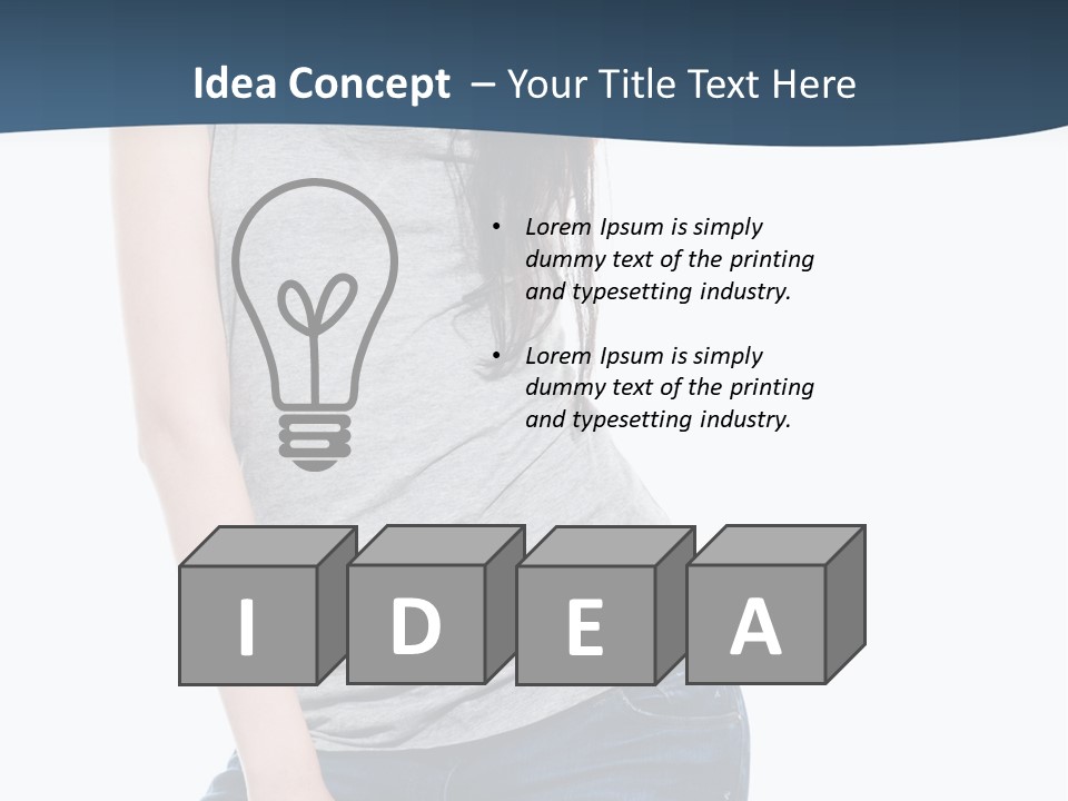 Adult Girl Skin PowerPoint Template