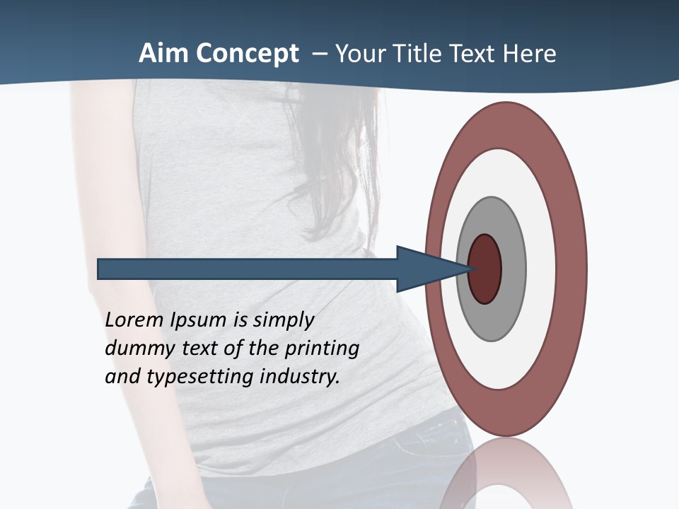 Adult Girl Skin PowerPoint Template