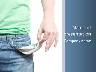 Person Needy Poor PowerPoint Template