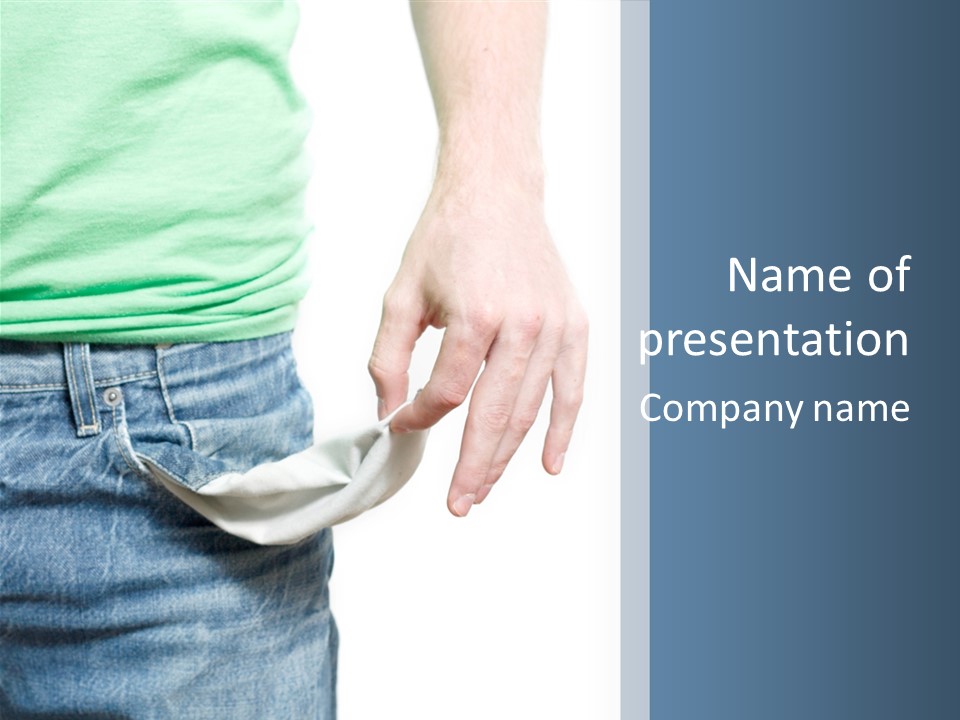 Person Needy Poor PowerPoint Template