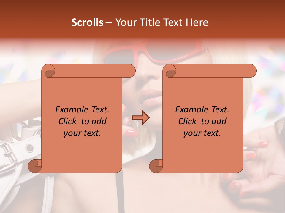 White Fashion Serene PowerPoint Template