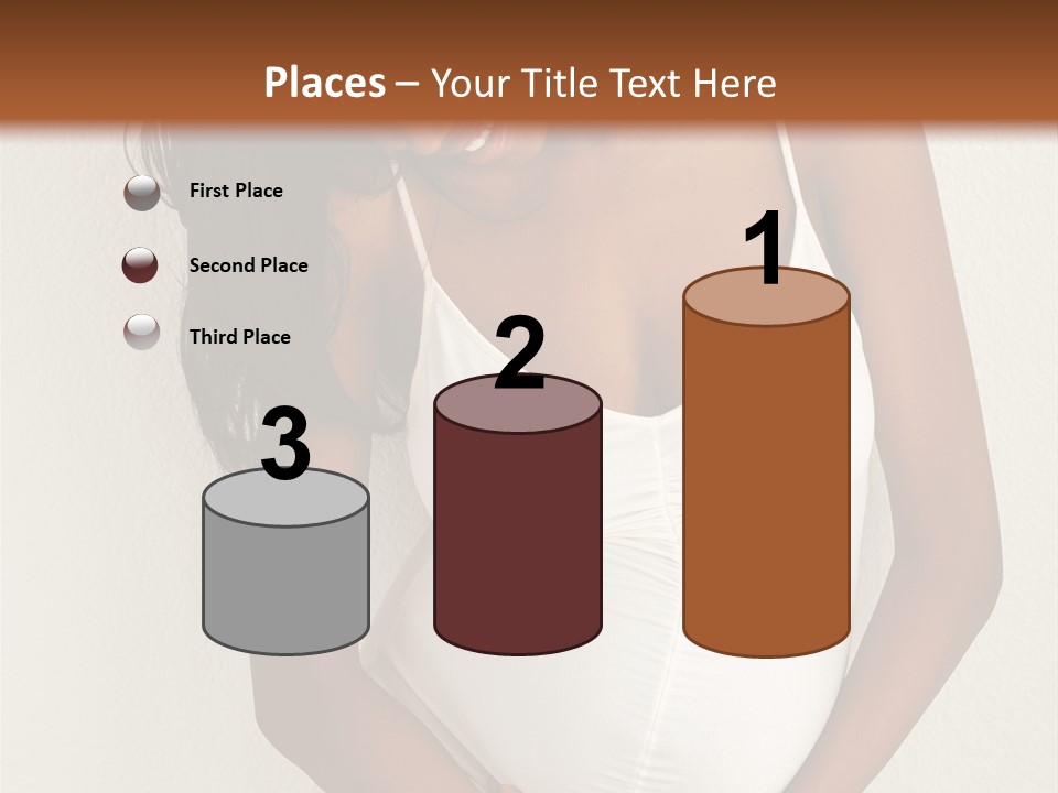 Pregnant Belly Black PowerPoint Template