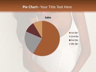 Pregnant Belly Black PowerPoint Template