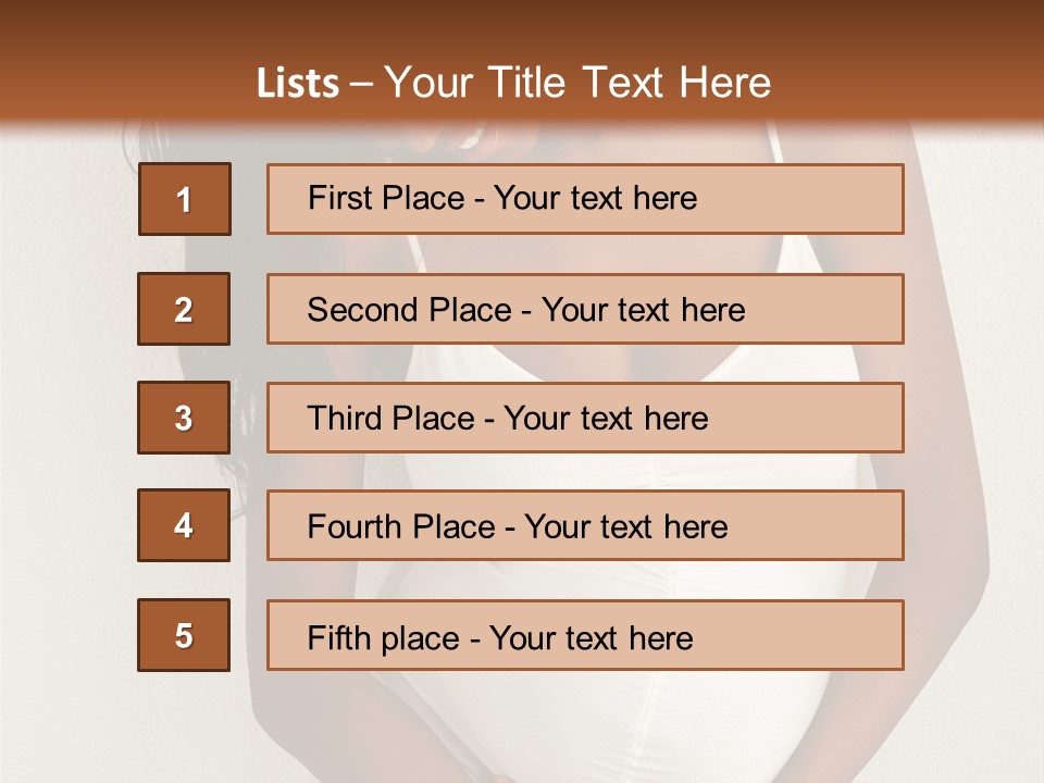 Pregnant Belly Black PowerPoint Template