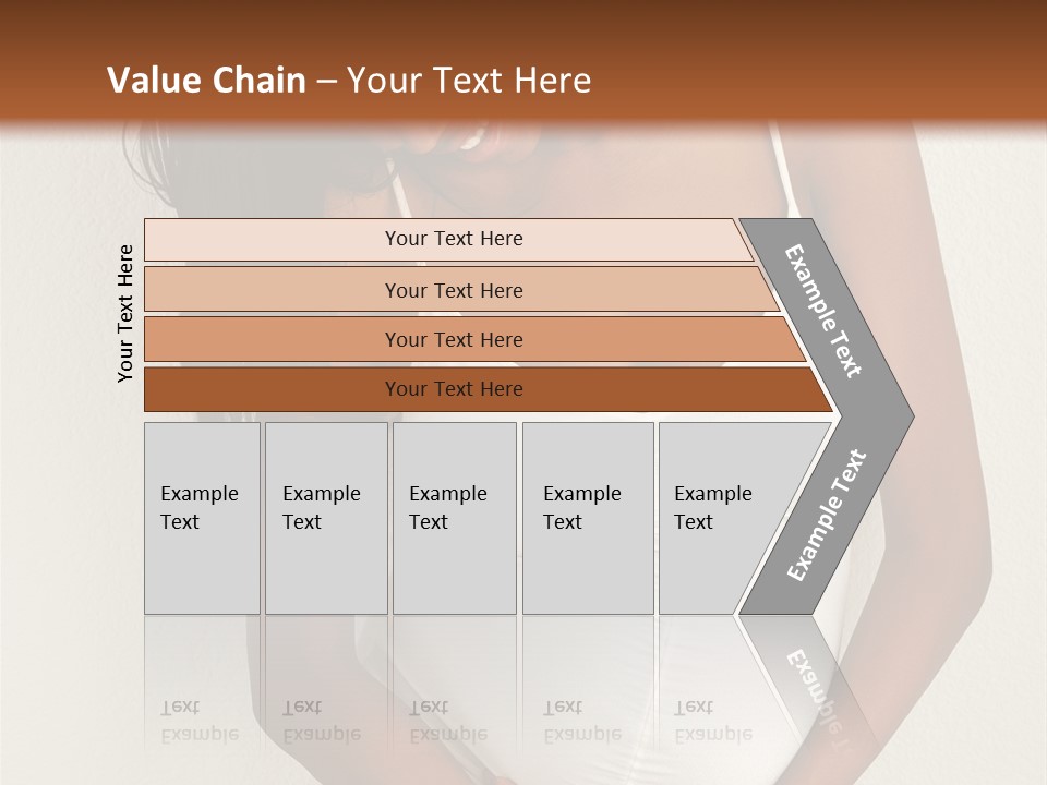 Pregnant Belly Black PowerPoint Template