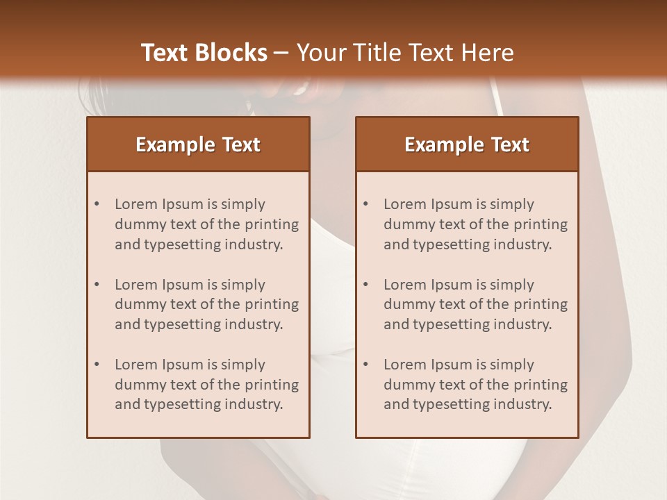 Pregnant Belly Black PowerPoint Template