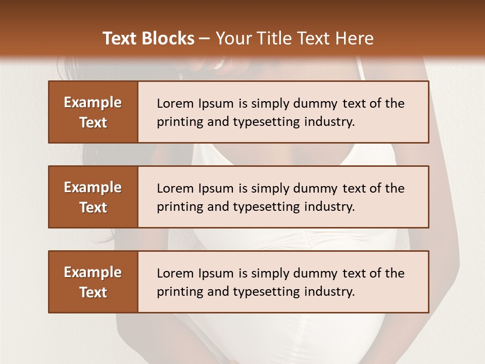 Pregnant Belly Black PowerPoint Template