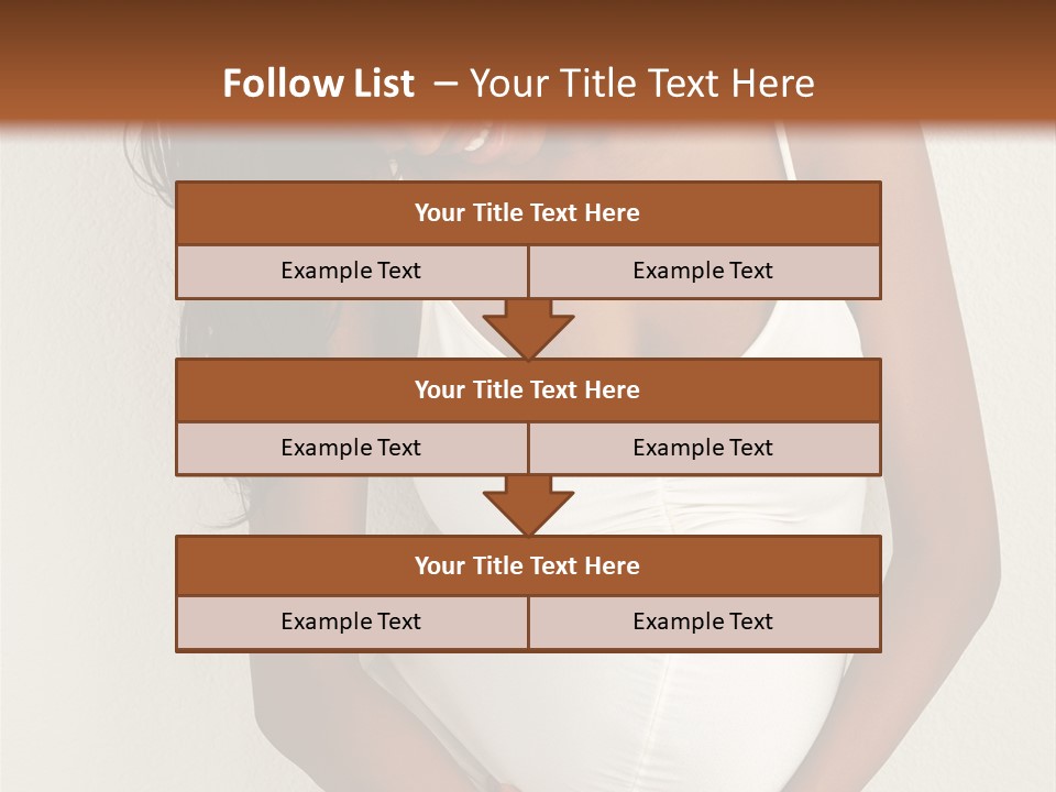 Pregnant Belly Black PowerPoint Template