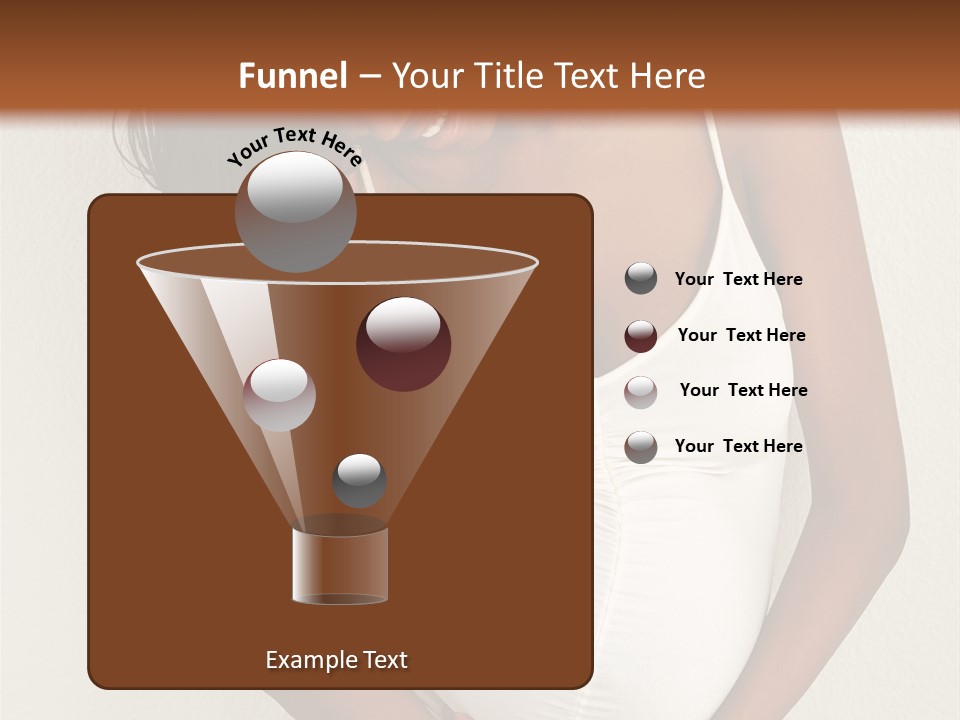 Pregnant Belly Black PowerPoint Template