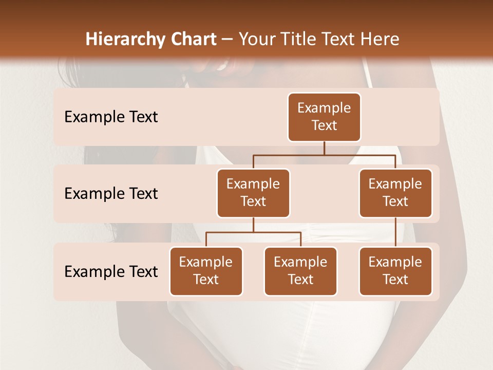 Pregnant Belly Black PowerPoint Template