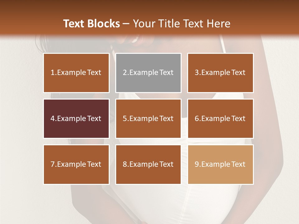 Pregnant Belly Black PowerPoint Template