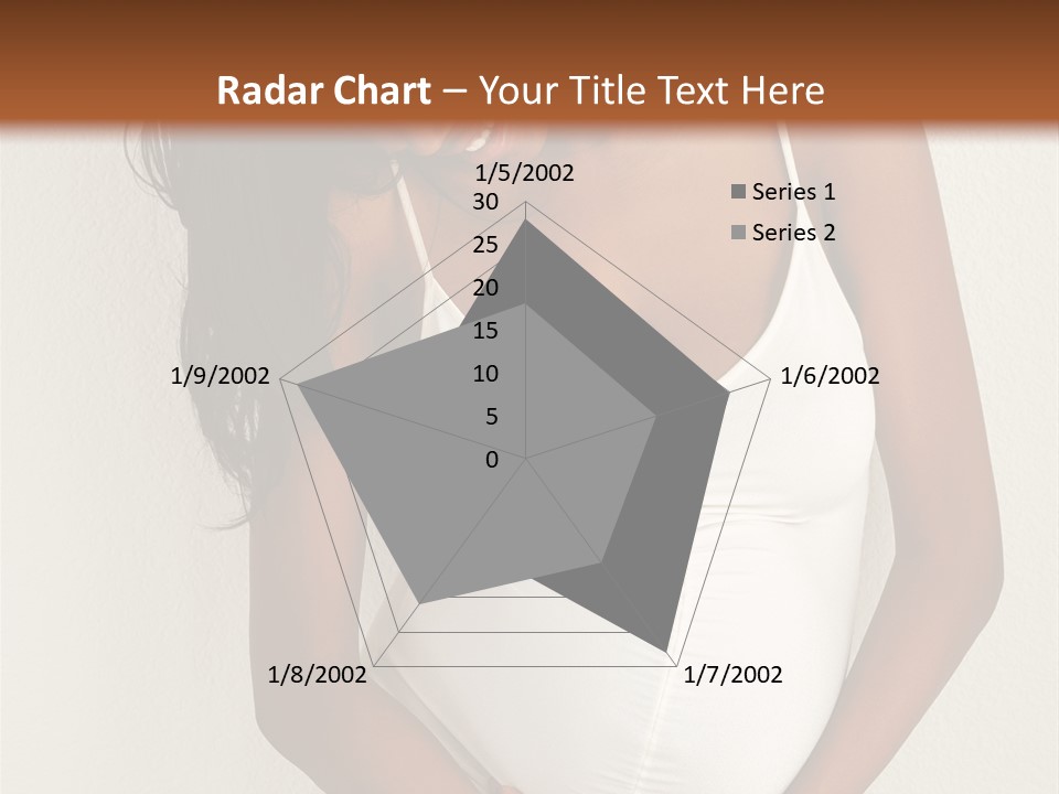 Pregnant Belly Black PowerPoint Template