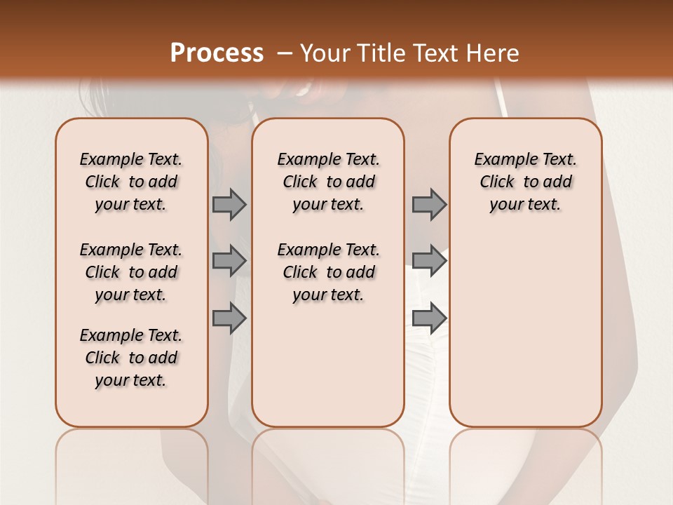 Pregnant Belly Black PowerPoint Template