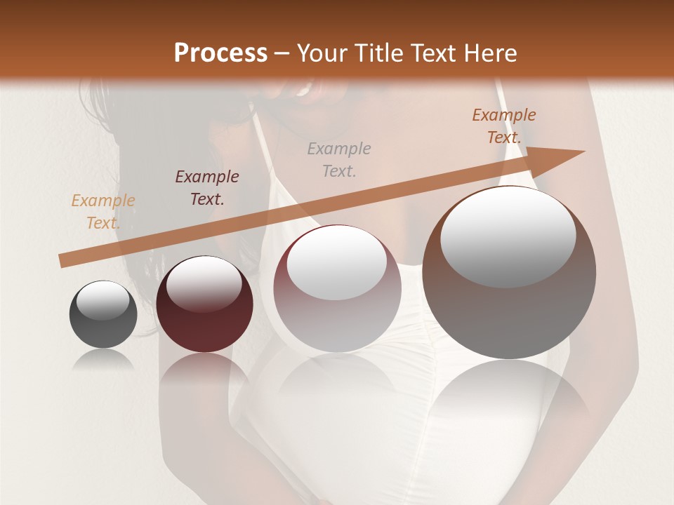 Pregnant Belly Black PowerPoint Template