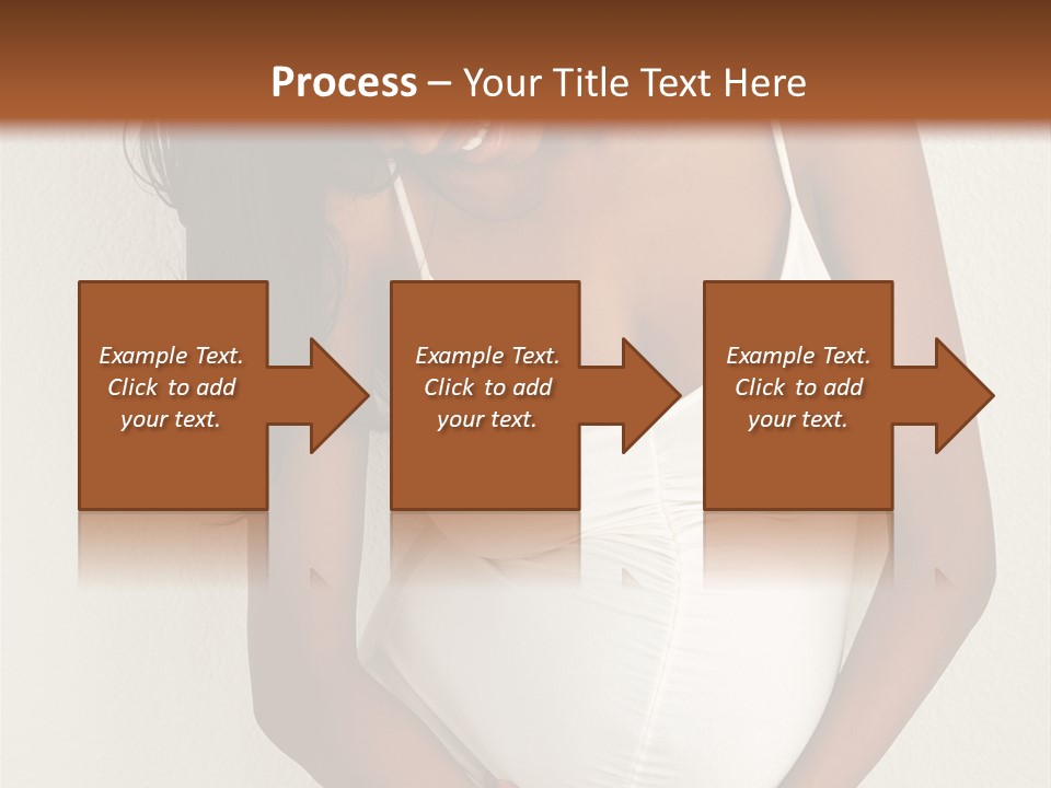 Pregnant Belly Black PowerPoint Template