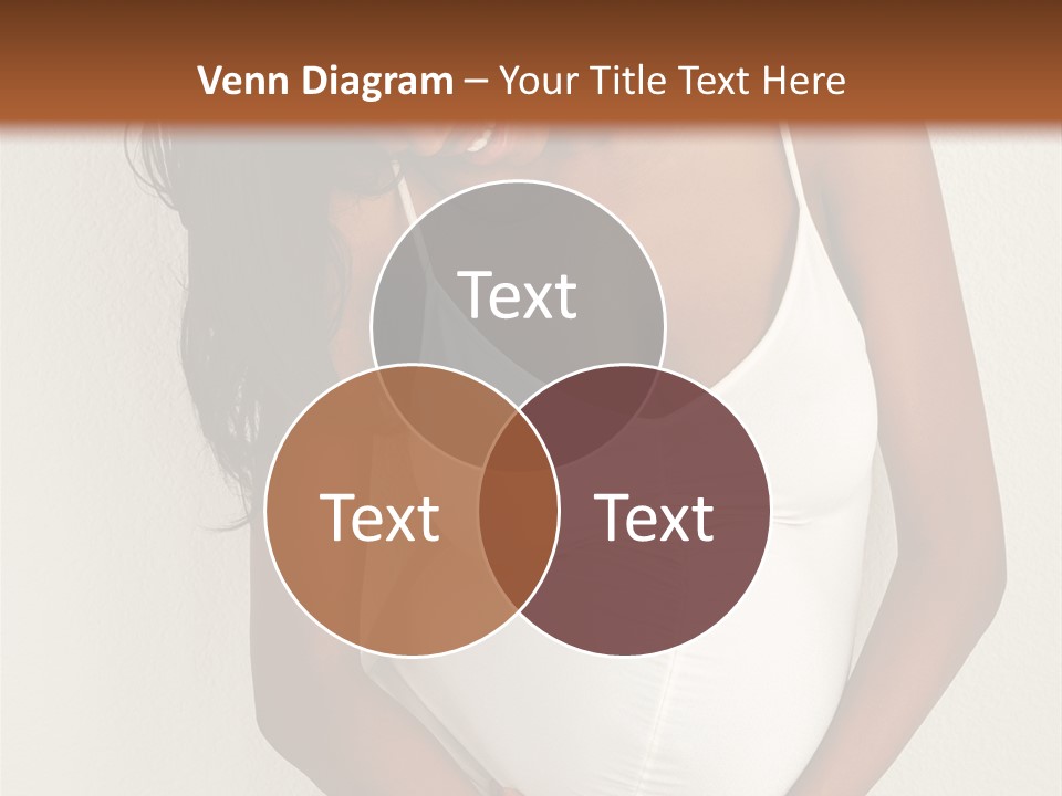 Pregnant Belly Black PowerPoint Template