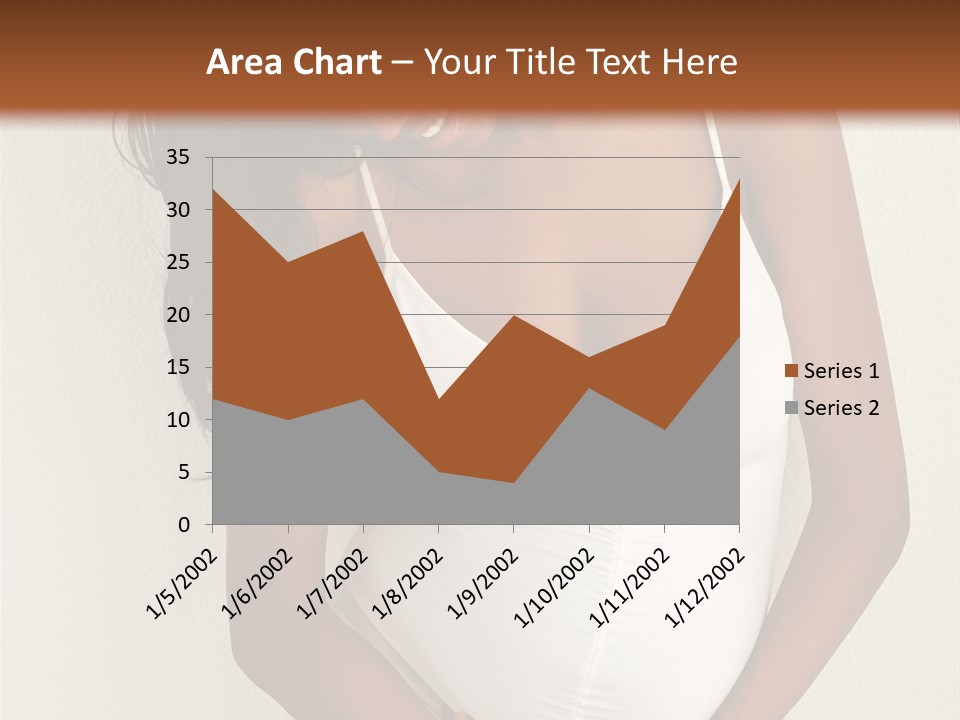 Pregnant Belly Black PowerPoint Template