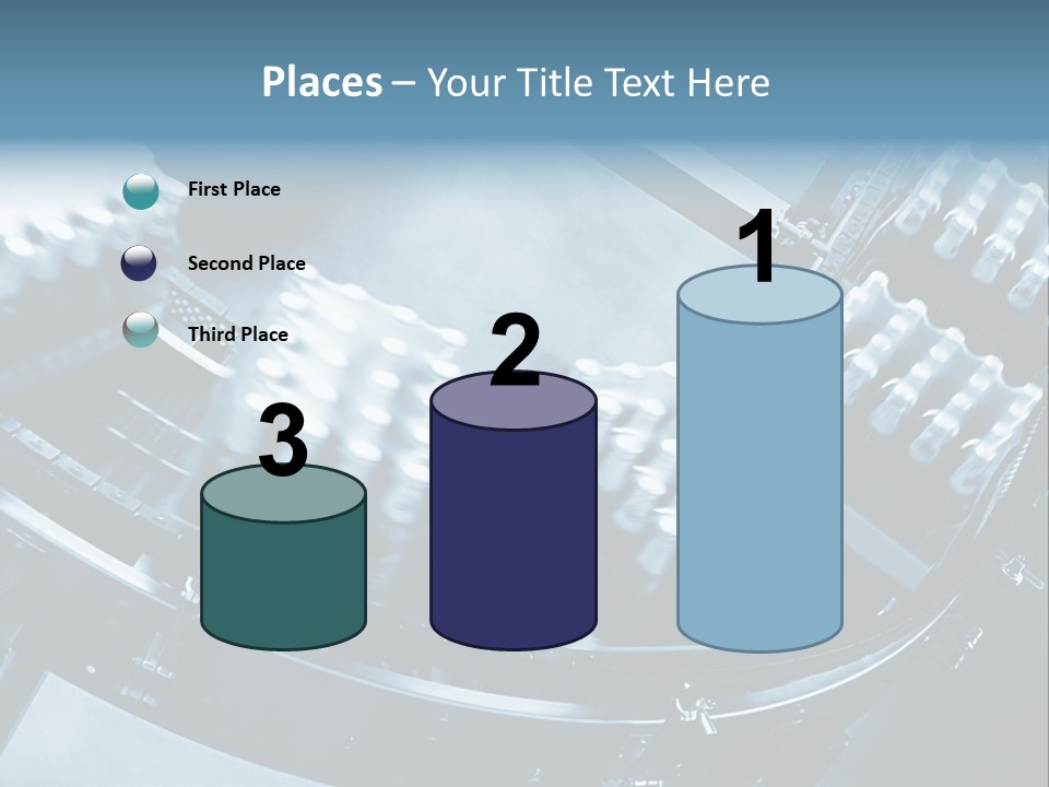 Bottle Frame Transportation PowerPoint Template