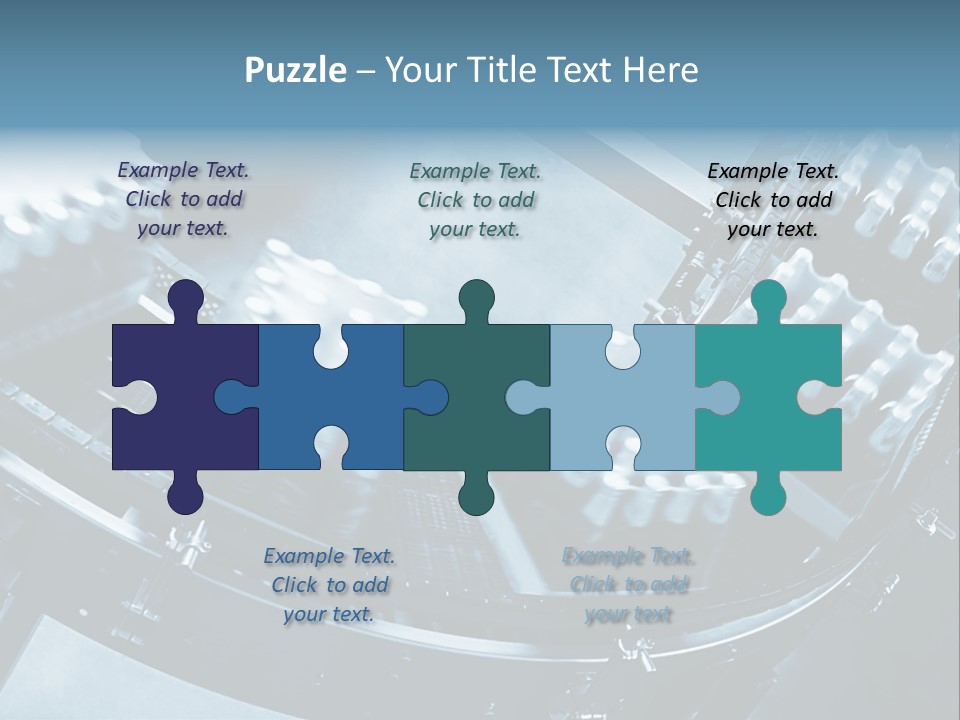 Bottle Frame Transportation PowerPoint Template