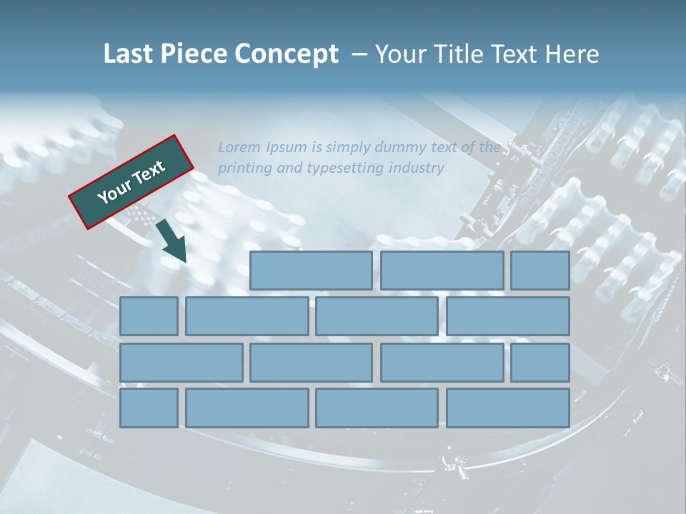 Bottle Frame Transportation PowerPoint Template