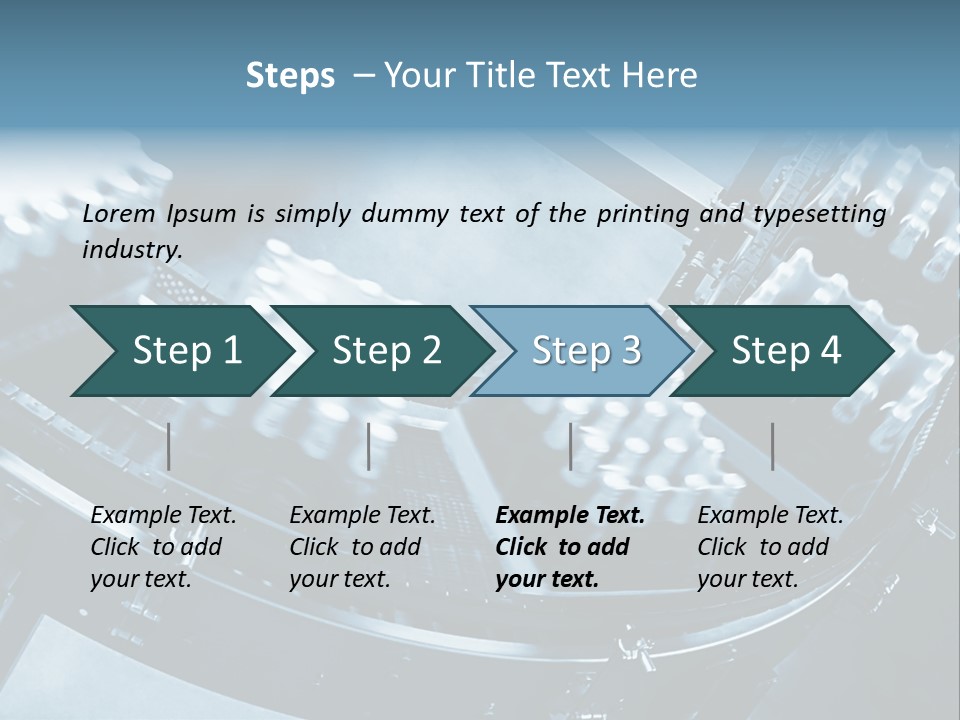 Bottle Frame Transportation PowerPoint Template