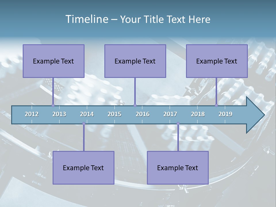 Bottle Frame Transportation PowerPoint Template