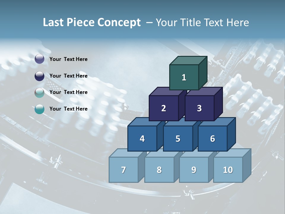 Bottle Frame Transportation PowerPoint Template