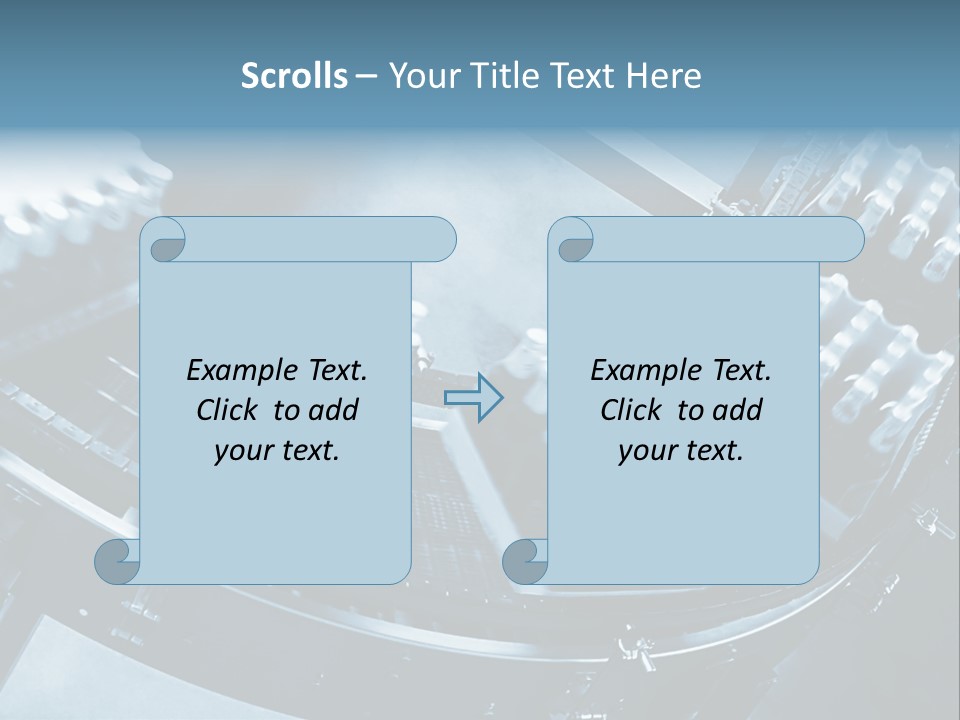 Bottle Frame Transportation PowerPoint Template