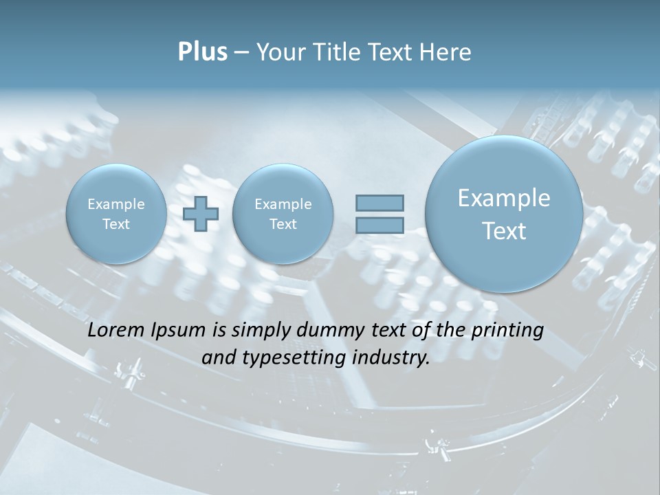 Bottle Frame Transportation PowerPoint Template
