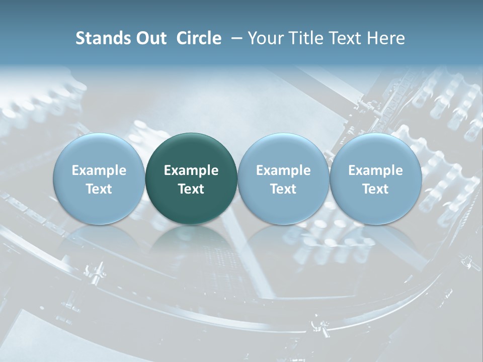 Bottle Frame Transportation PowerPoint Template