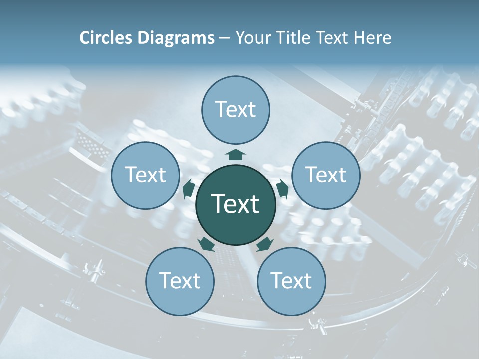 Bottle Frame Transportation PowerPoint Template