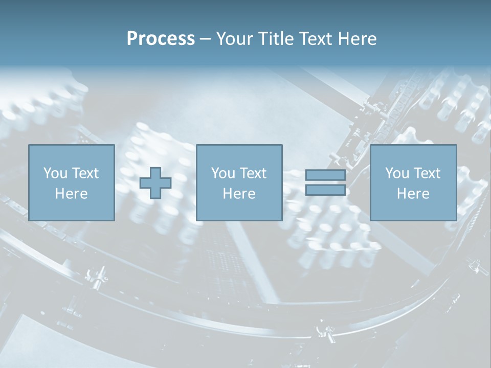 Bottle Frame Transportation PowerPoint Template