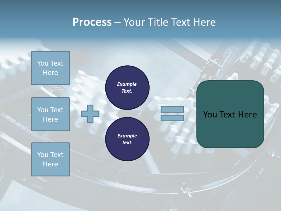 Bottle Frame Transportation PowerPoint Template