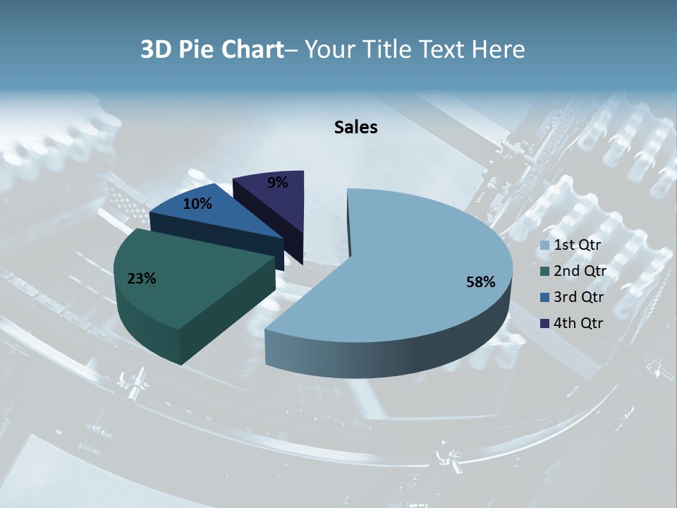 Bottle Frame Transportation PowerPoint Template