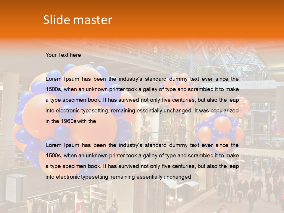 Consumption Crowd Illumination PowerPoint Template