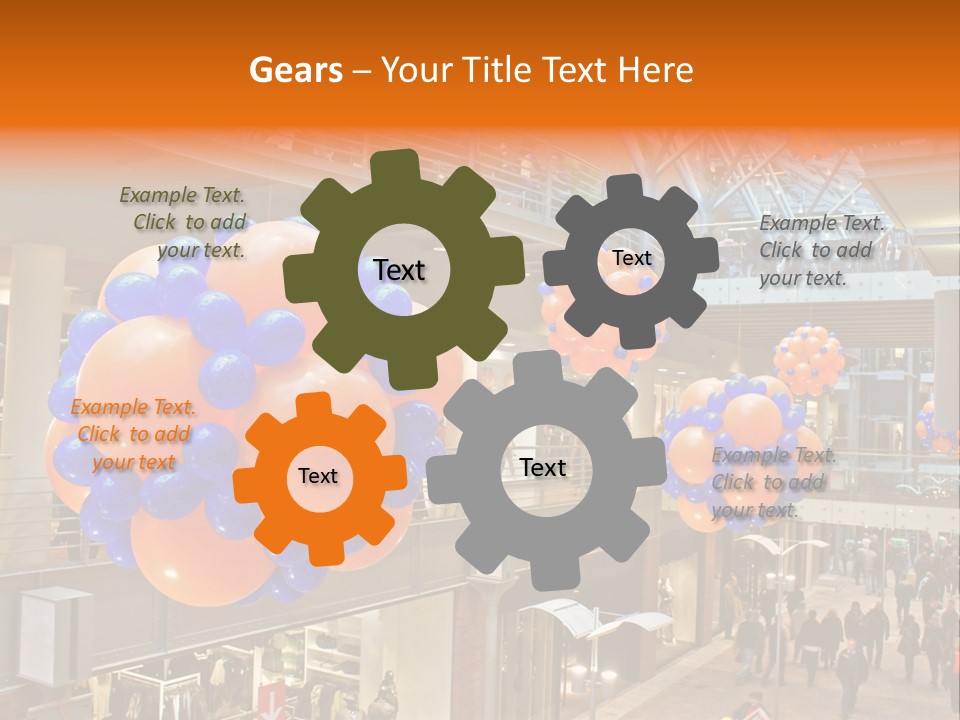 Consumption Crowd Illumination PowerPoint Template