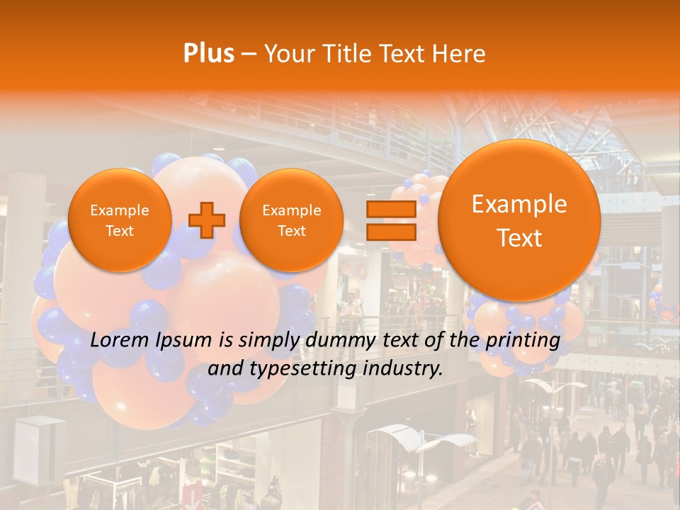 Consumption Crowd Illumination PowerPoint Template