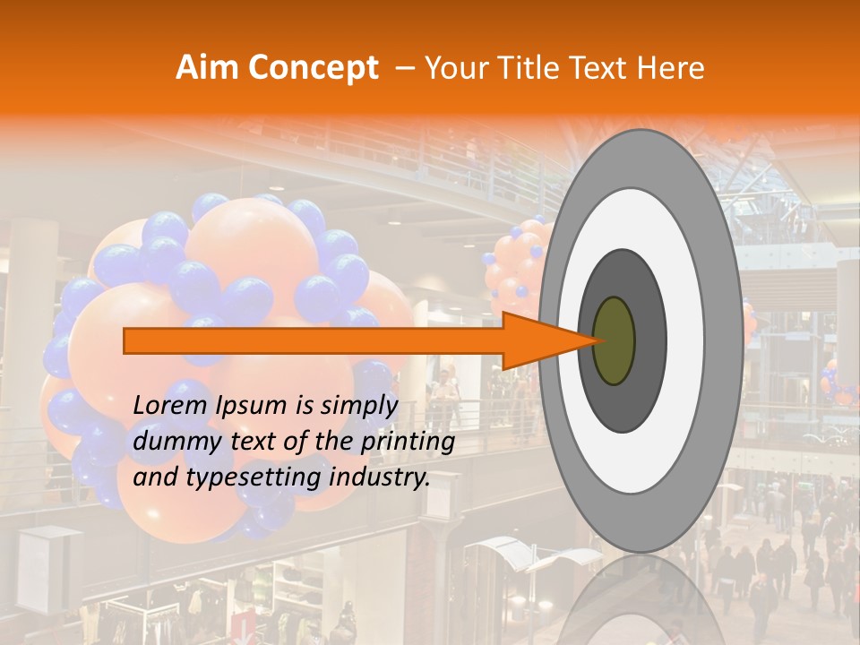 Consumption Crowd Illumination PowerPoint Template